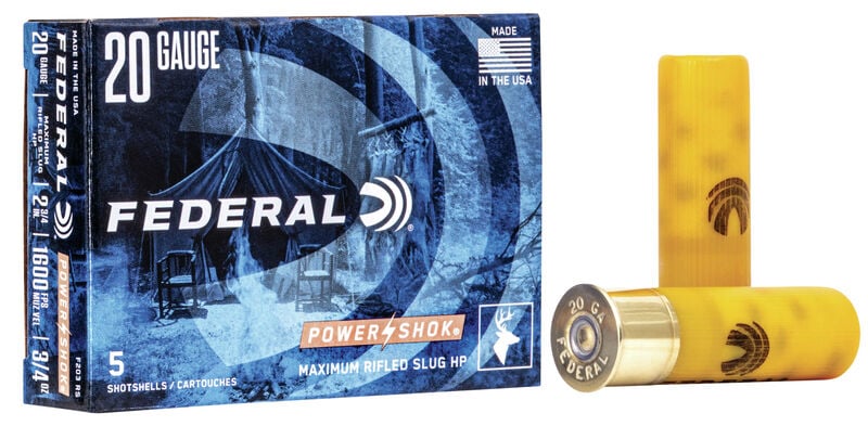 Federal 20ga Power-Shok Rifled Slug