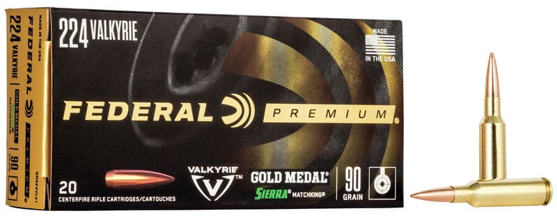 Federal Premium 224 Valkyrie 90gr BTHP