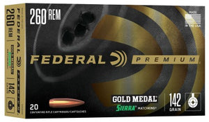Federal Premium 260 Remington 142gr Sierra MatchKing