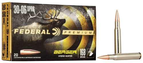 Federal 30-06 Sprg 168gr Berger Hybrid Hunter