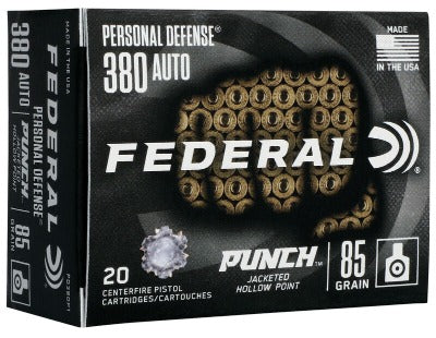Federal 380 Auto 85gr Punch JHP