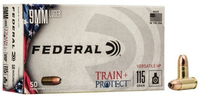 Federal 9mm 115gr JHP - Train & Protect