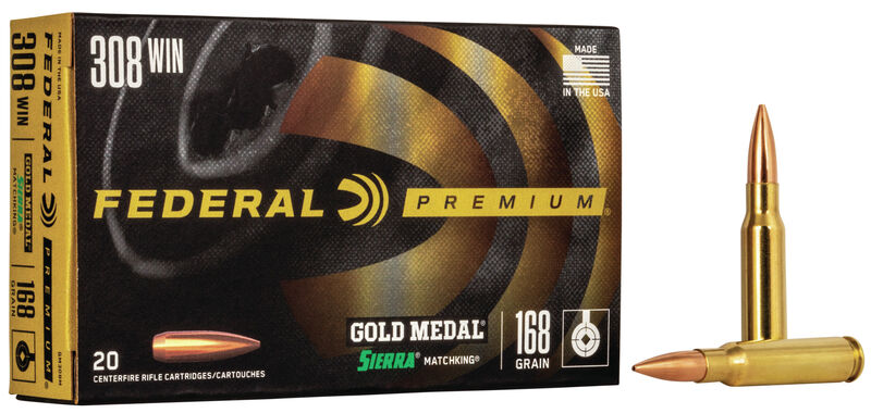 Federal Gold Metal Match 308 Win. 168gr Sierra MatchKing