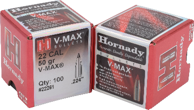 Hornady 22cal 50gr V-Max #22261 - BLUE COLLAR RELOADING