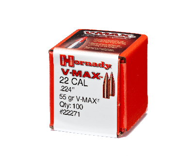 Hornady 22cal 55gr V-Max #22271 - BLUE COLLAR RELOADING