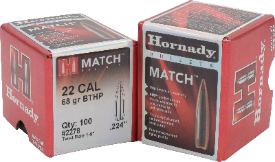 Hornady 22cal 68gr BTHP - BLUE COLLAR RELOADING