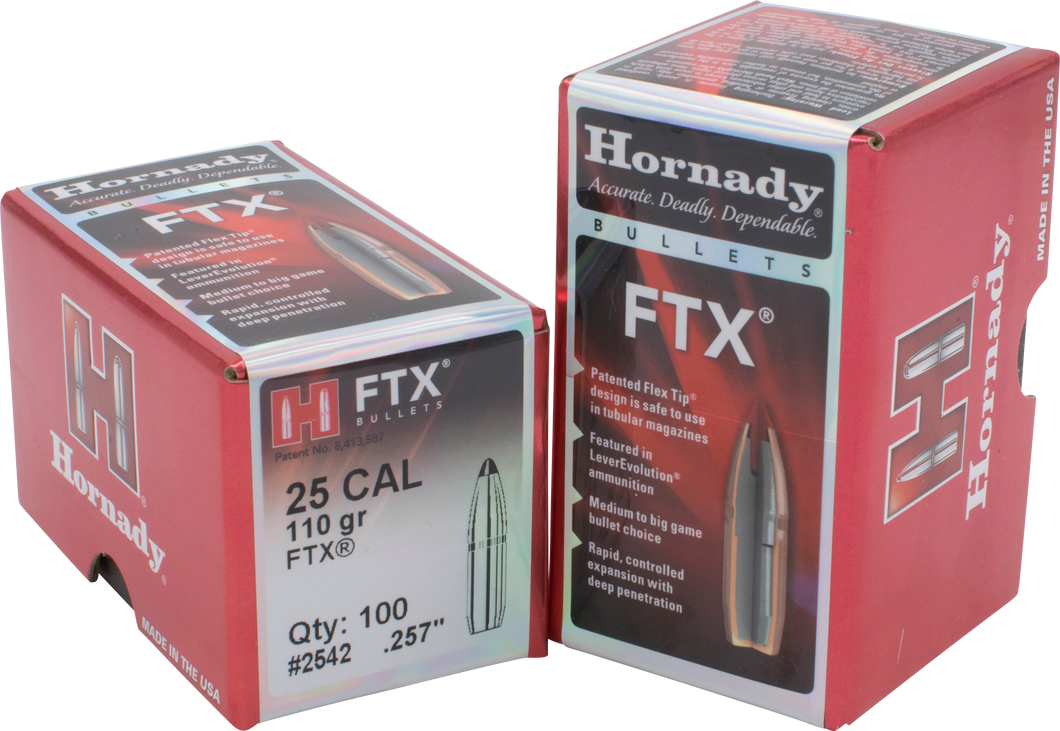 Hornady 25cal 110gr FTX  #2542 - BLUE COLLAR RELOADING