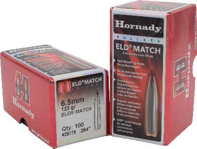 Hornady 6.5mm 123gr ELD-Match  #26176 - BLUE COLLAR RELOADING