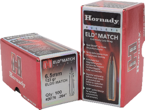 Hornady 6.5mm 123gr ELD-Match  #26176 - BLUE COLLAR RELOADING