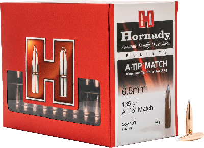 Hornady 6.5mm 135gr A-Tip Match #26179 - BLUE COLLAR RELOADING
