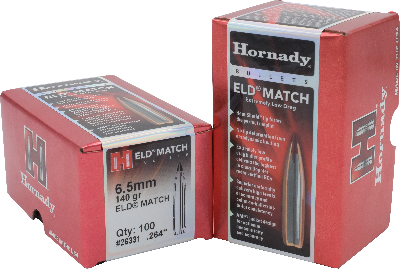 Hornady 6.5mm 140gr ELD-Match #26331 - BLUE COLLAR RELOADING