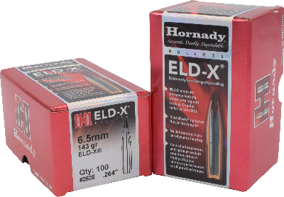 Hornady 6.5mm 143gr ELD-X  #2635 - BLUE COLLAR RELOADING