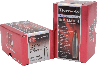 Hornady 30cal 155gr ELD Match #30313 - BLUE COLLAR RELOADING