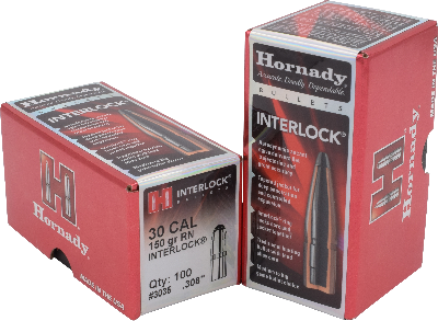 Hornady 30cal 150gr RN  #3035 - BLUE COLLAR RELOADING