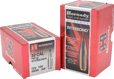 Hornady 30cal 165gr InterBond #30459 - BLUE COLLAR RELOADING