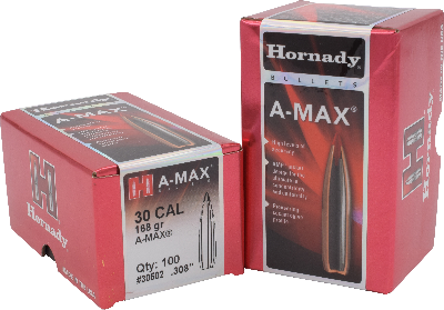 Hornady 30cal 168gr A-Max #30502 - BLUE COLLAR RELOADING