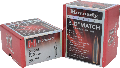 Hornady 30cal 208gr ELD Match  #30731 - BLUE COLLAR RELOADING