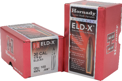 Hornady 30cal 178gr ELD-X  #3074 - BLUE COLLAR RELOADING