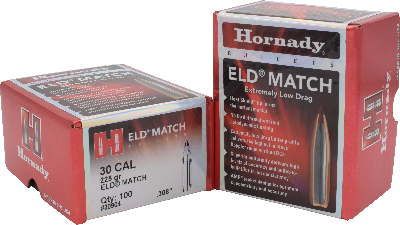 Hornady 30cal 225gr ELD-Match  #30904 - BLUE COLLAR RELOADING