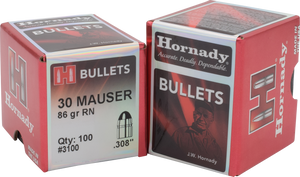 Hornady 30 Mauser 86gr RN  #3100 - BLUE COLLAR RELOADING