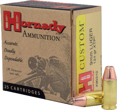 Hornady 9mm Luger 124gr Custom - BLUE COLLAR RELOADING