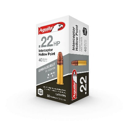 Aguila 22LR 40gr Interceptor CPHP (50ct)