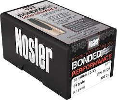 Nosler 22cal 64gr Bonded Performance  #38135 - BLUE COLLAR RELOADING