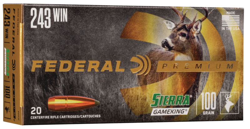 Federal Premium 243 Winchester 100 Grain Sierra GameKing - BLUE COLLAR RELOADING