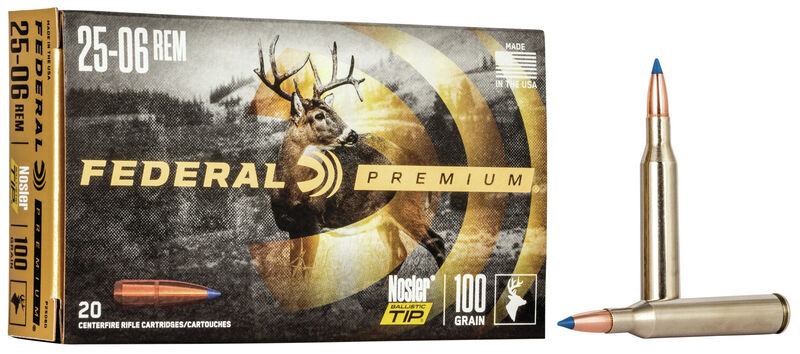 Federal Premium 25-06 Rem 100gr Nosler Ballistic Tip - BLUE COLLAR RELOADING