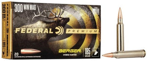 Federal Premium 300 Win Mag 185gr Berger Hybrid Hunter