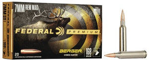 Federal Premium 7mm Rem Mag 168gr Berger Hybrid Hunter