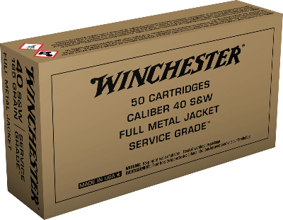 Winchester 40 S&W 165gr FMJ-FN