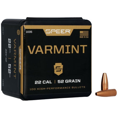 Speer 22cal 52gr Varmint Hollow Point Bullet #1035