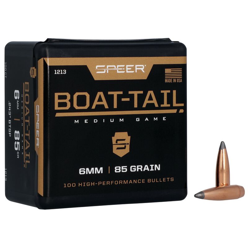Speer 6mm 85gr Jacketed Soft Point Boat Tail #1213