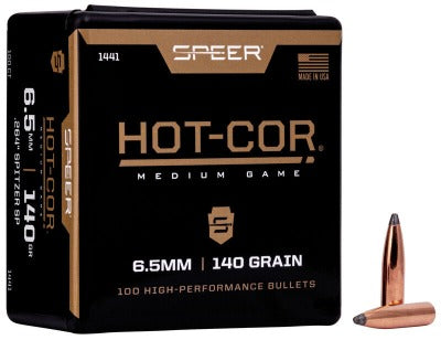 Speer 6.5mm 140gr Hot-Cor Spitzer Soft Point #1441