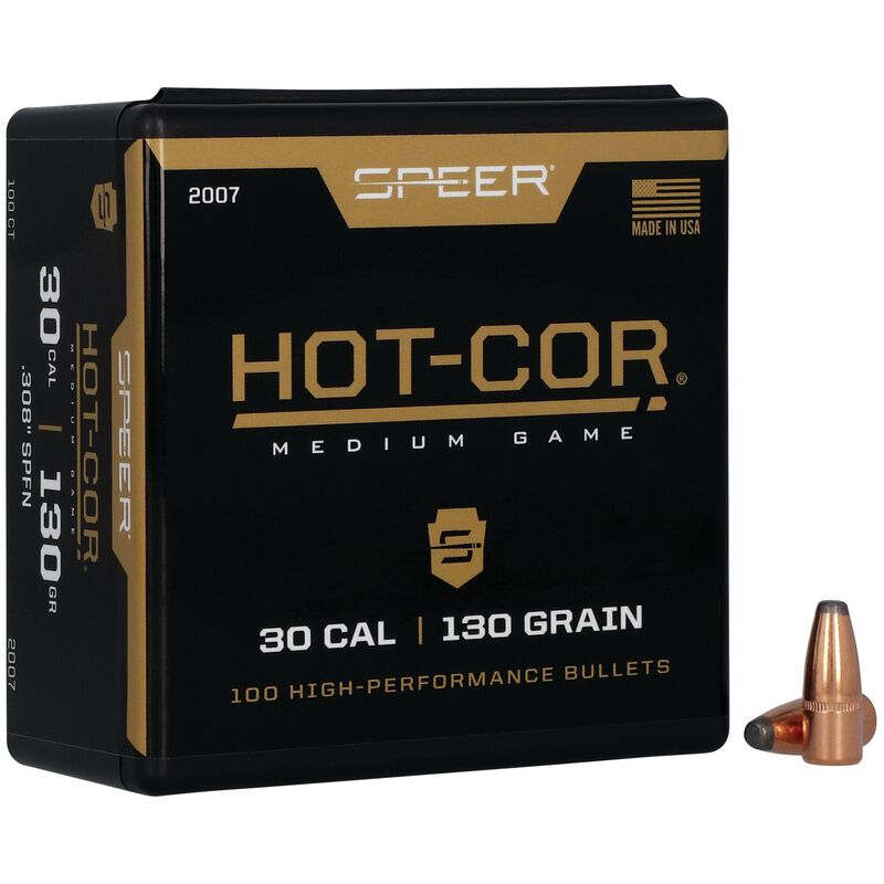 Speer 30cal 130gr Soft Point Flat Nose #2007