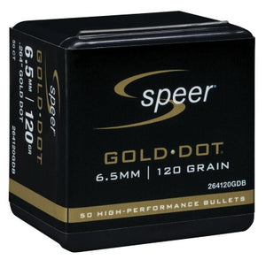 Speer 6.5mm 120gr Gold Dot Soft Point #264120GDB