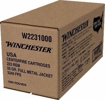 Winchester 223 Rem 55gr FMJ