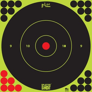 PRO SHOT 12" SplatterShot® Green Bullseye Heavy Tag Paper- 5 Pack