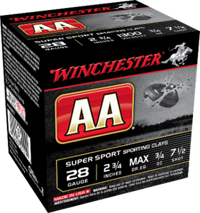 Winchester AA 28ga 3/4oz #7.5 1300FPS *AASC287