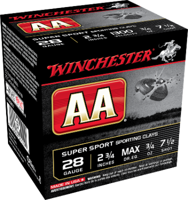 Winchester AA 28ga 3/4oz #7.5 1300FPS *AASC287