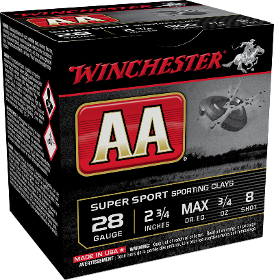 Winchester AA 28ga 3/4oz #8 1300fps *AASC288