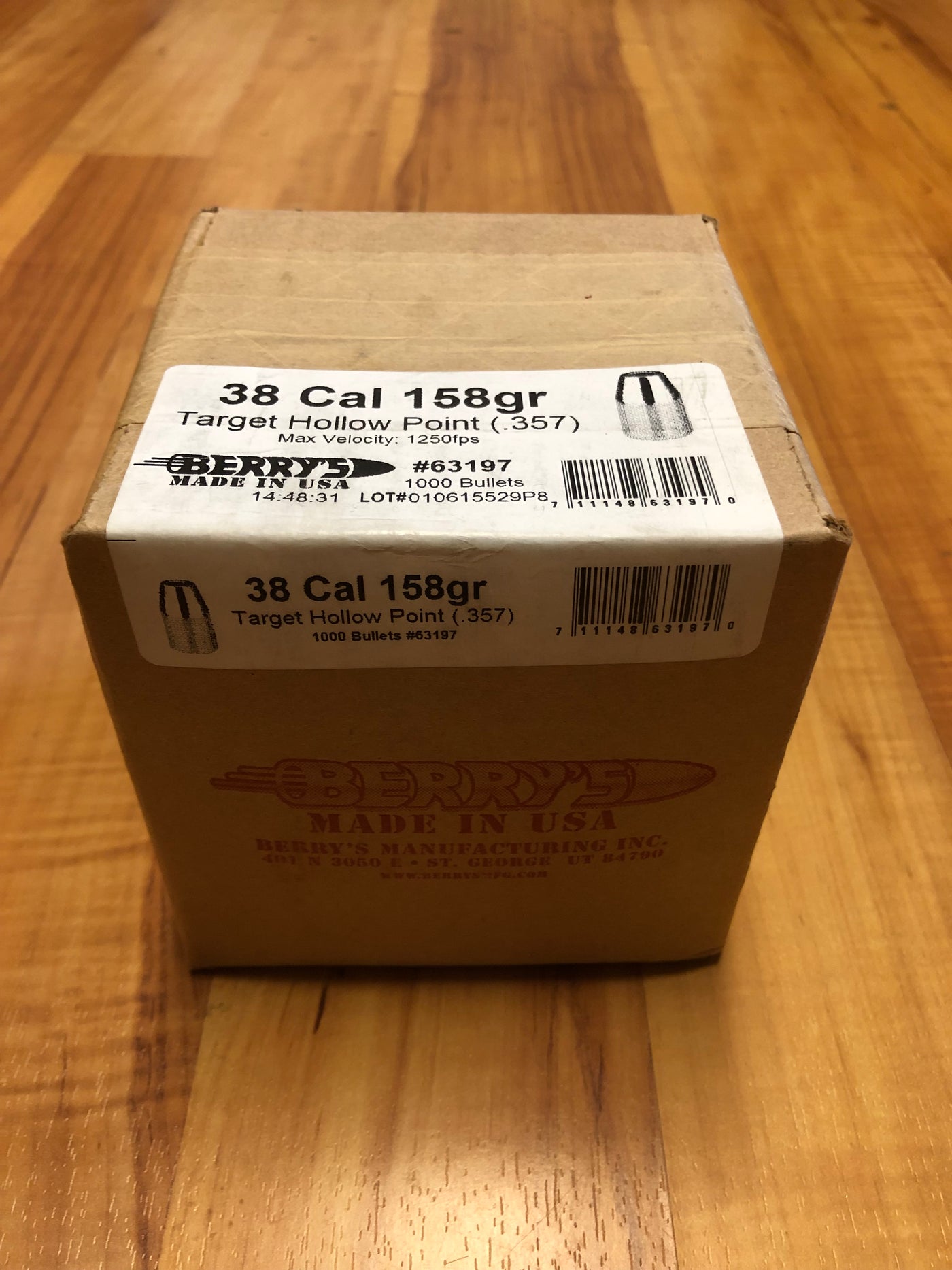 Berry’s 38cal 158gr Target Hollow Point - BLUE COLLAR RELOADING