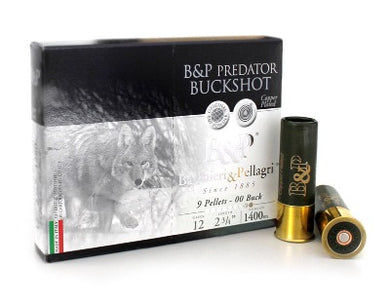 B&P Predator Buckshot 12ga 9 Pellets 00 Buck 1400FPS