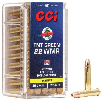 CCI TNT Green 22 WMR 30gr HP