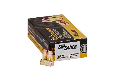 Sig Sauer 380 Auto 100gr Elite Ball FMJ