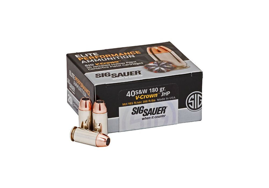 Sig Sauer 40 S&W 180gr V-Crown JHP