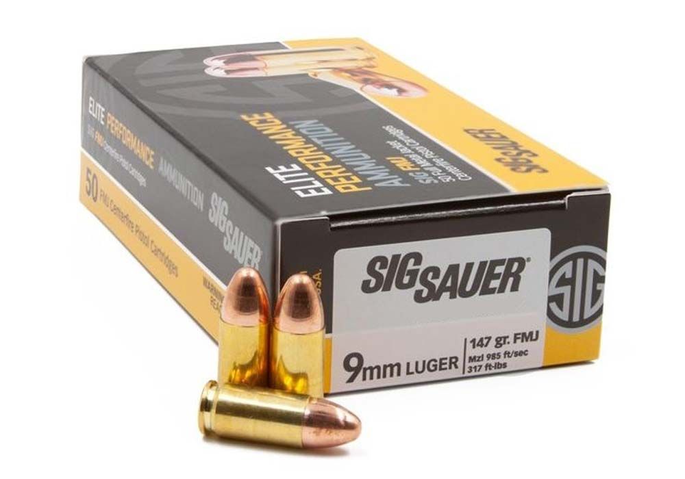 Sig Sauer 9mm 147gr Elite Ball FMJ