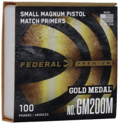 Federal #GM200M Gold Medal Small Magnum Pistol Match Primers