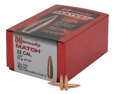 Hornady 22cal 68gr BTHP - BLUE COLLAR RELOADING